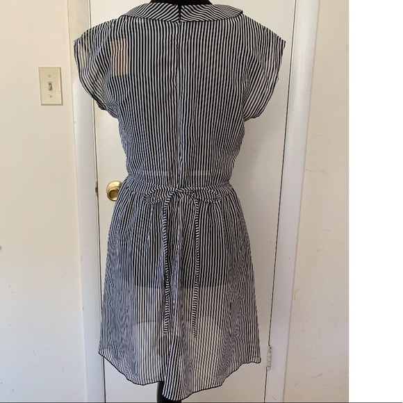 American Rag Collared black & white stripe bows - Picture 6 of 6